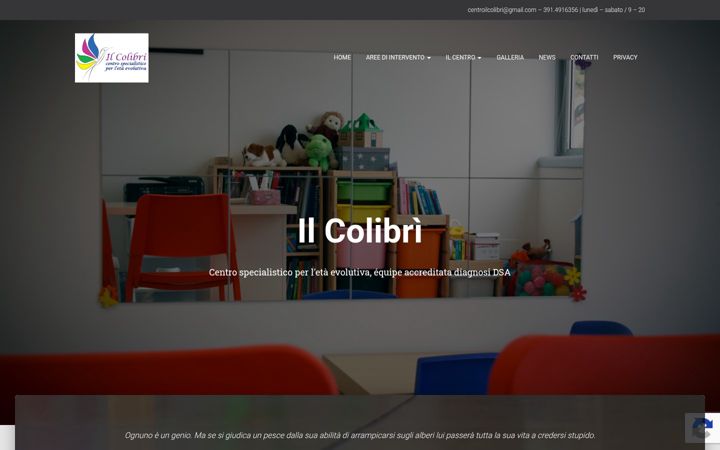 Screenshot of centroilcolibri.it