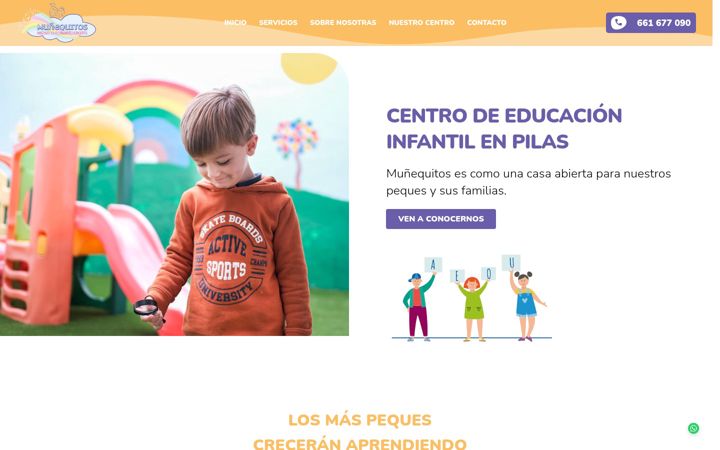 Screenshot of centroinfantilmunequitos.com