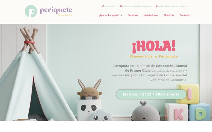 Screenshot of centroinfantilperiquete.es