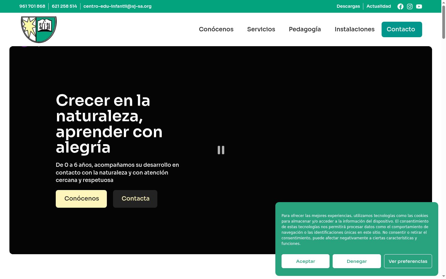 Screenshot tal-banner tal-kunsens muri qabel kwalunkwe interazzjoni