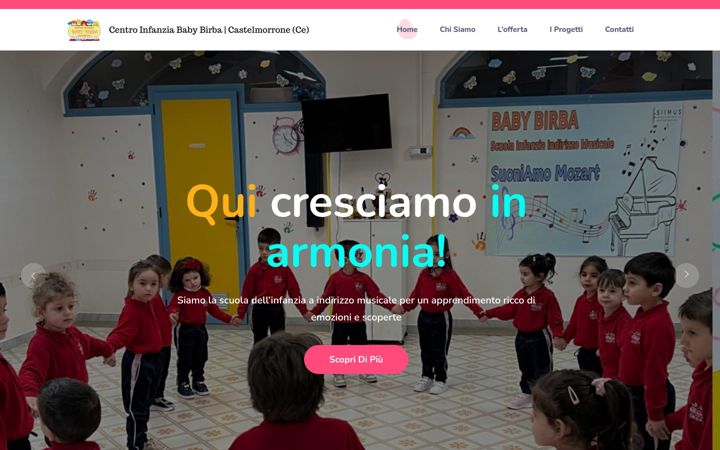 Screenshot of centroinfanziababybirba.it
