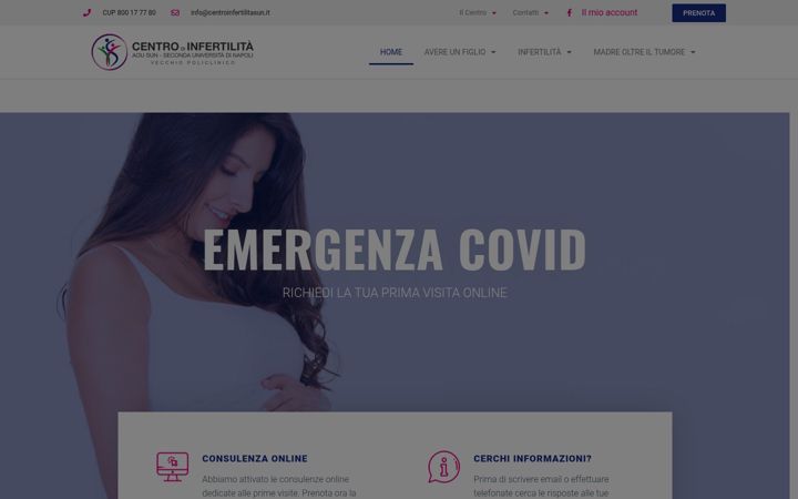 Screenshot di centroinfertilitasun.it