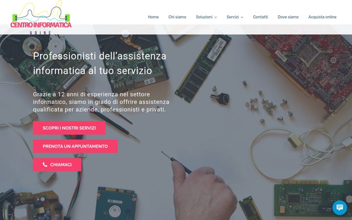 Screenshot of centroinformaticaudine.it
