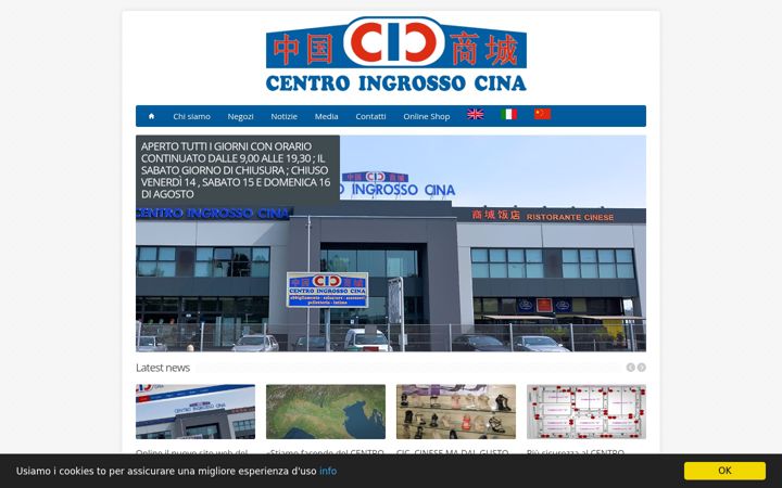 Screenshot of centroingrossocina.it