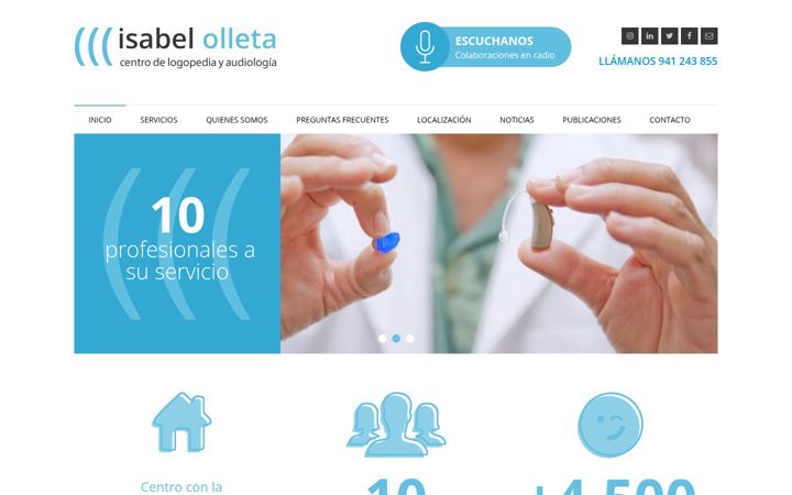 Screenshot of centroisabelolleta.com