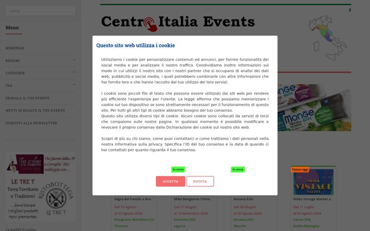 Screenshot of centroitaliaevents.it