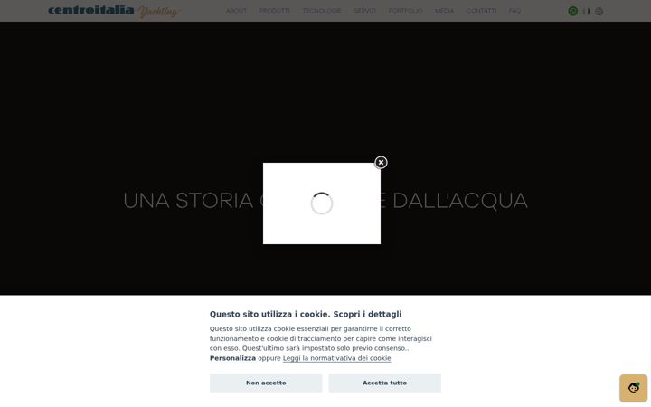 Screenshot of centroitaliayachting.com