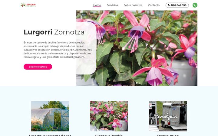 Screenshot of centrojardineriabizkaia.com.es