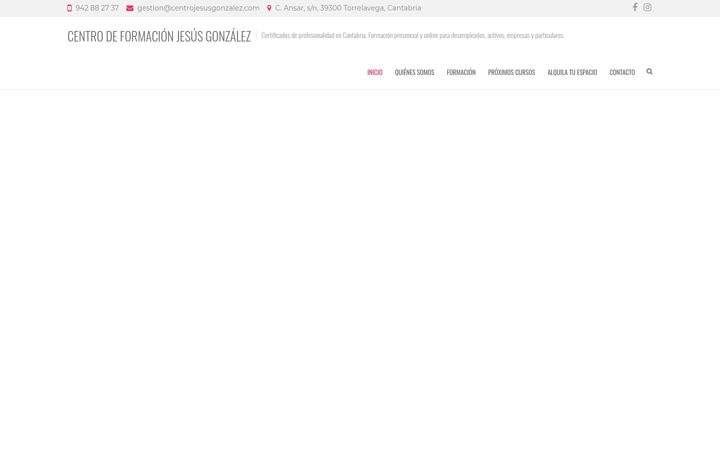 Screenshot of centrojesusgonzalez.com