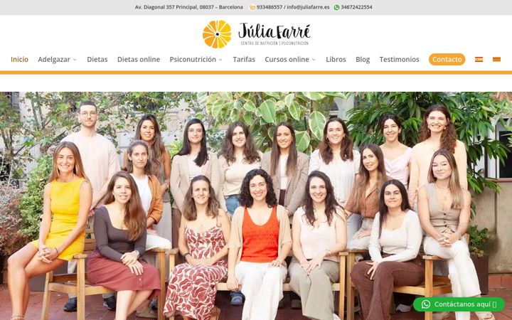 Screenshot di centrojuliafarre.es
