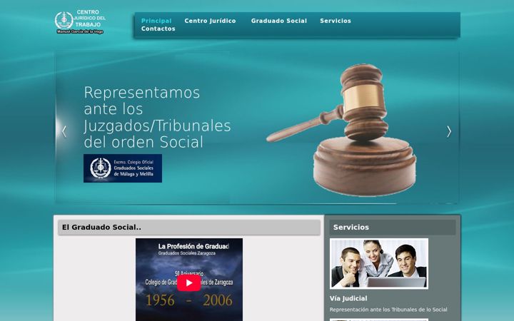 Screenshot of centrojuridicodeltrabajo.com