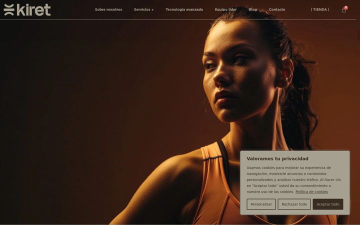 Screenshot of centrokiret.com