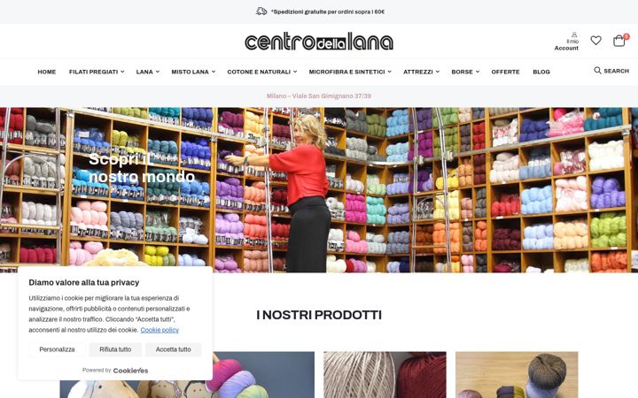 Screenshot of centrolana.com