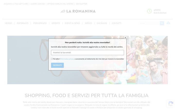 Screenshot di centrolaromanina.it