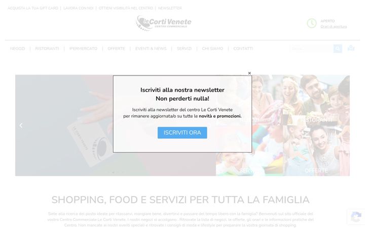Screenshot di centrolecortivenete.it