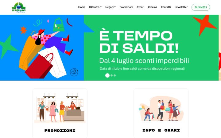 Screenshot of centrolefornaci.com