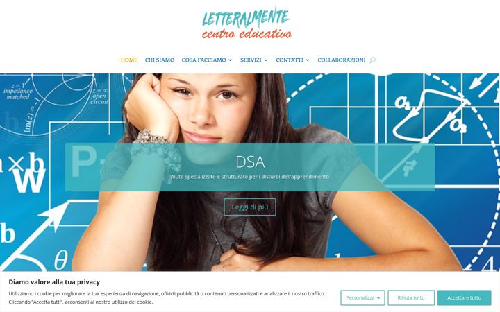 Screenshot of centroletteralmente.it