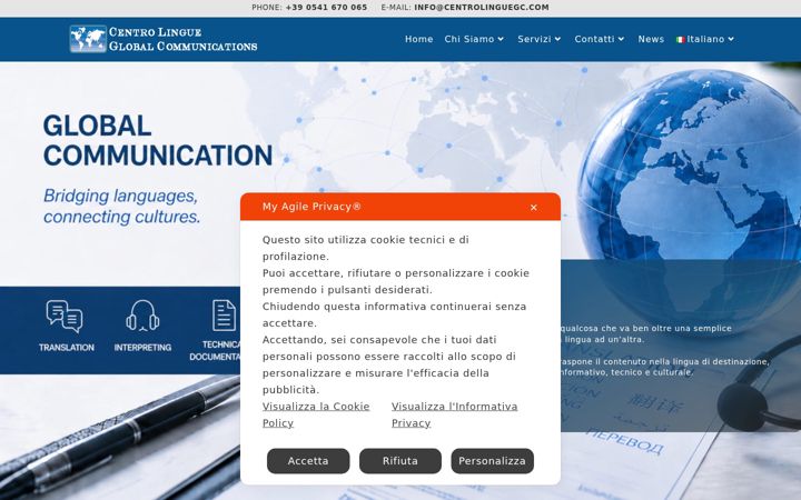 Screenshot di centrolinguegc.net