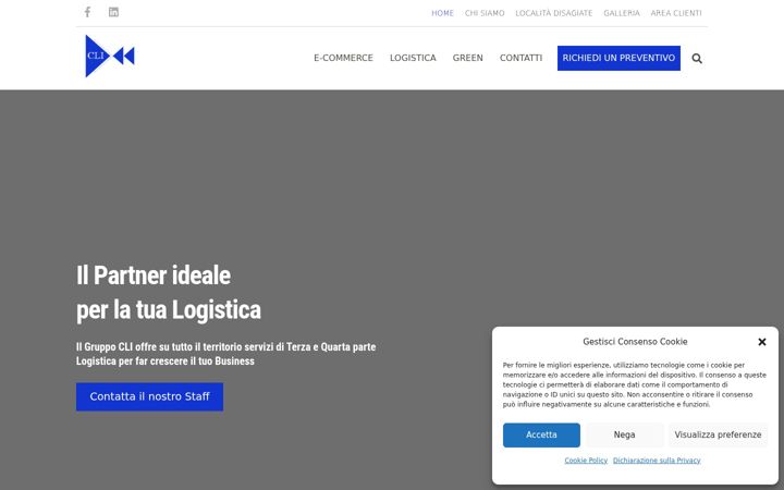 Screenshot of centrologisticointegrato.it