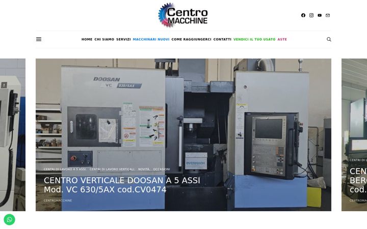 Screenshot of centromacchineutensili.it