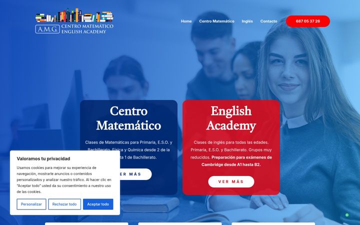 Screenshot of centromatematicoantoniomirallagarin.com
