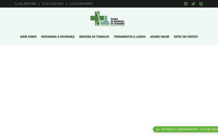 Screenshot stránky centromed.com.br