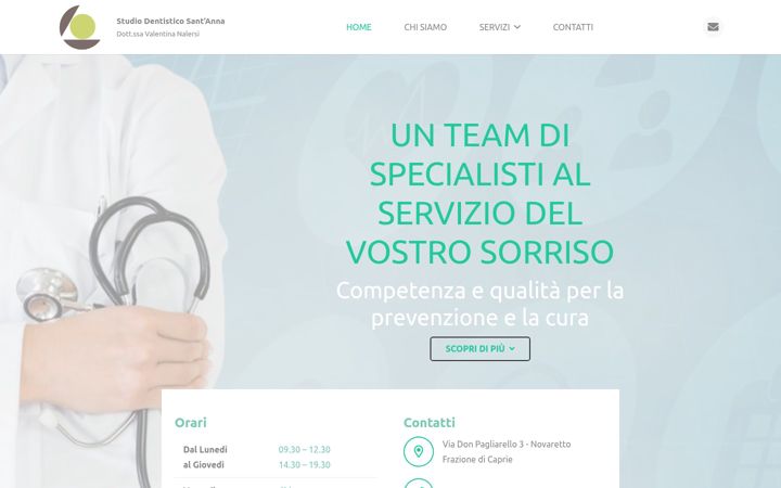 Screenshot of centromedico-santanna.it