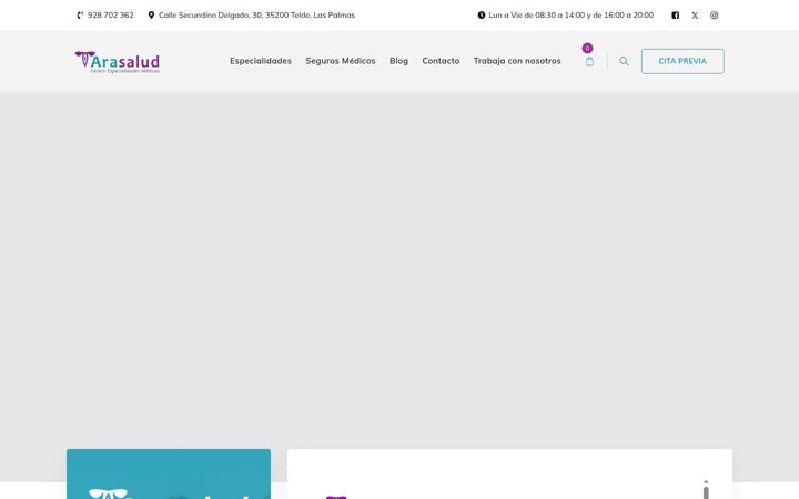 Screenshot of centromedicoarasalud.com