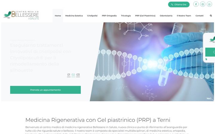 Screenshot of centromedicobellessere.it