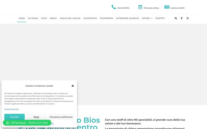 Screenshot of centromedicobios.com
