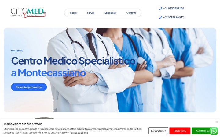 Screenshot of centromedicocitymed.it