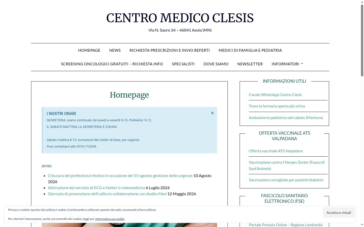 Captura de pantalla del banner de consentimiento mostrado antes de cualquier interacción