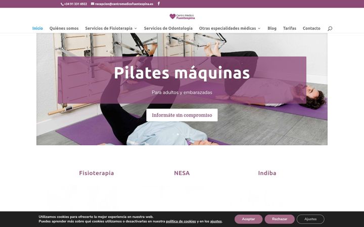 Screenshot of centromedicofuentespina.es
