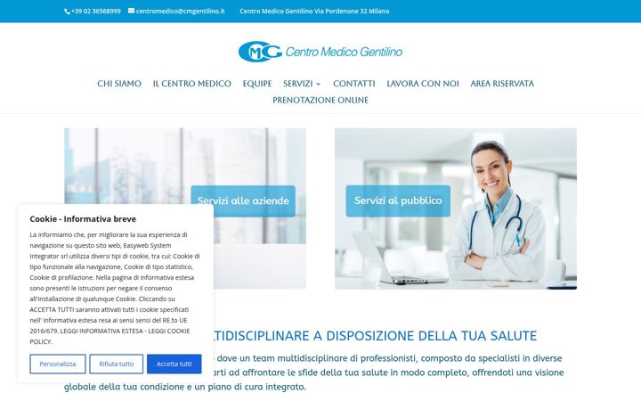 Screenshot di centromedicogentilino.net