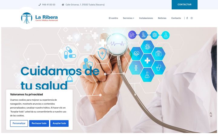 Screenshot of centromedicolaribera.com