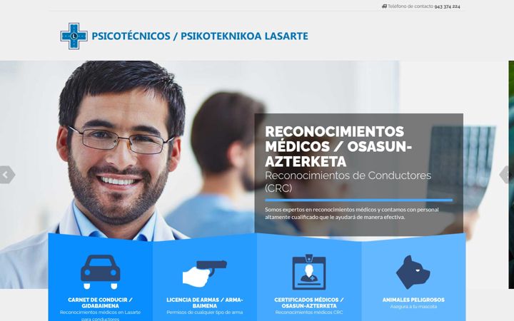 Screenshot of centromedicolasarte.com