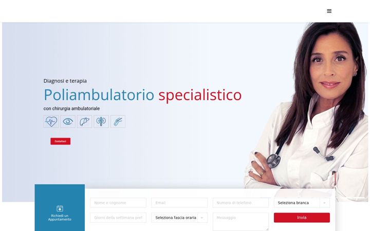 Skærmbillede af centromedicolucano.it
