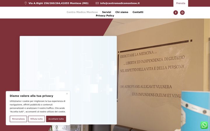 Screenshot of centromedicomontese.it