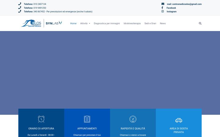 Screenshot of centromedicoolos.it