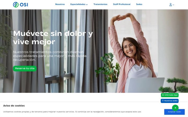 Screenshot of centromedicoosi.com
