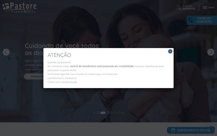 Screenshot of centromedicopastore.com.br