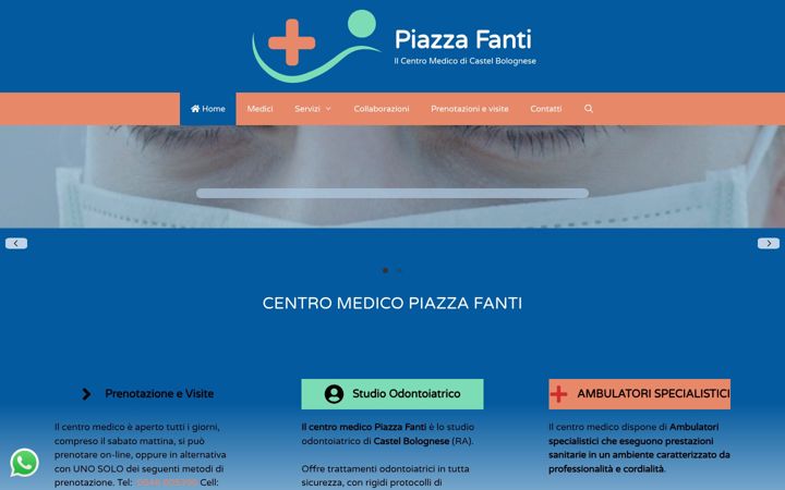 Screenshot of centromedicopiazzafanti.it