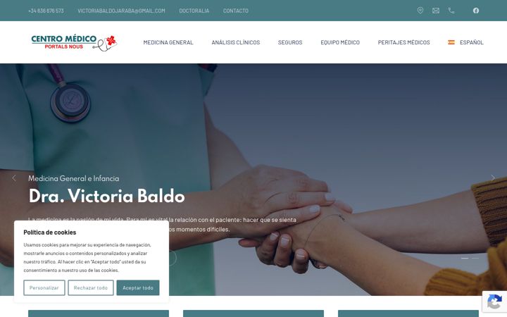 Screenshot of centromedicoportalsnous.com