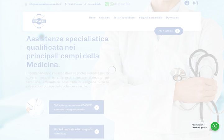 Screenshot of centromedicosancamillo.it