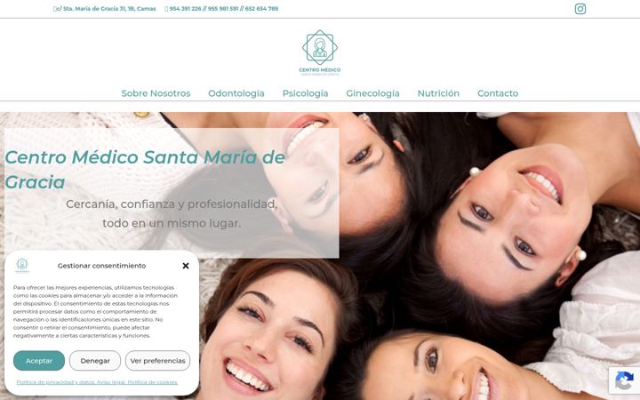 Screenshot of centromedicosantamariadegracia.com