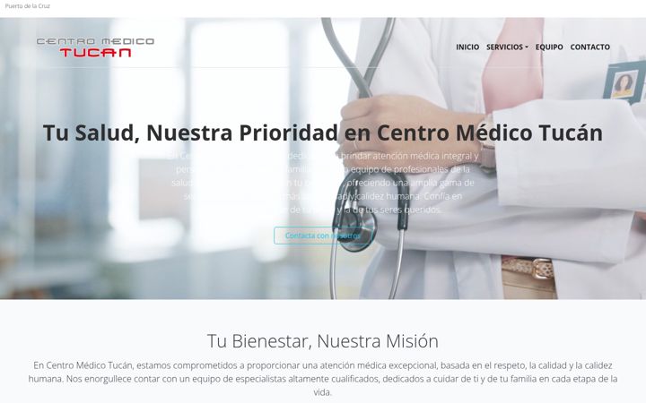 Screenshot of centromedicotucan.es