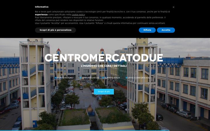 Screenshot of centromercatodue.it
