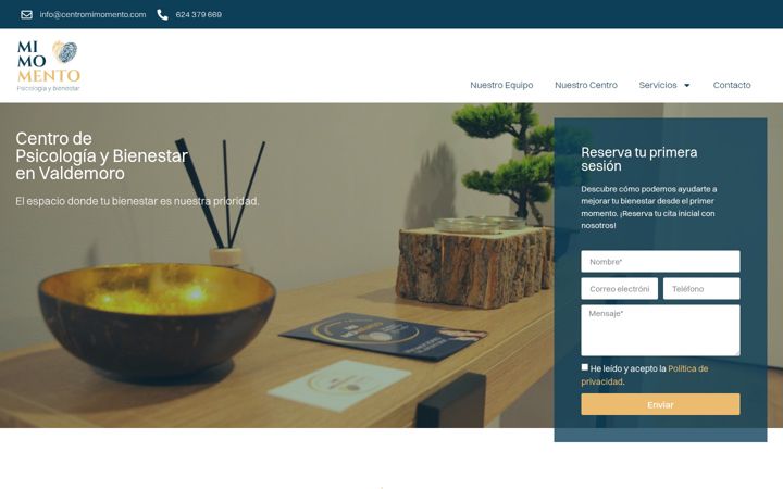 Screenshot of centromimomento.com