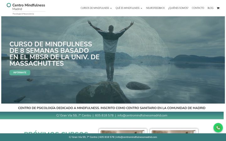 Screenshot of centromindfulnessmadrid.com