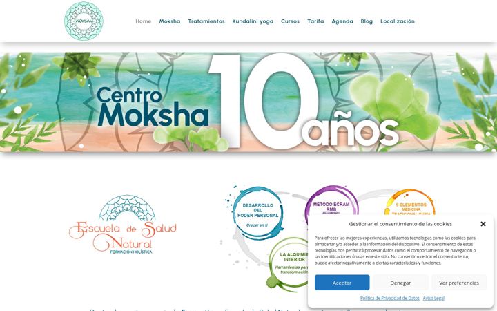 Screenshot of centromoksha.com